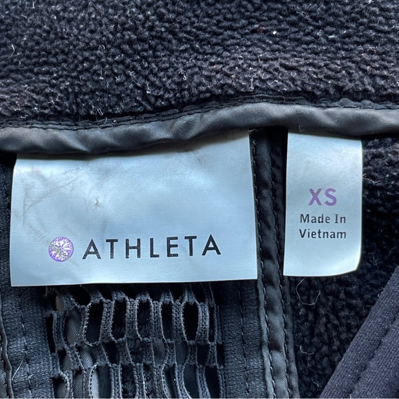Athleta Black Soft Shell Full Zip Jacket Women's Size XS - Picture 5 of 8